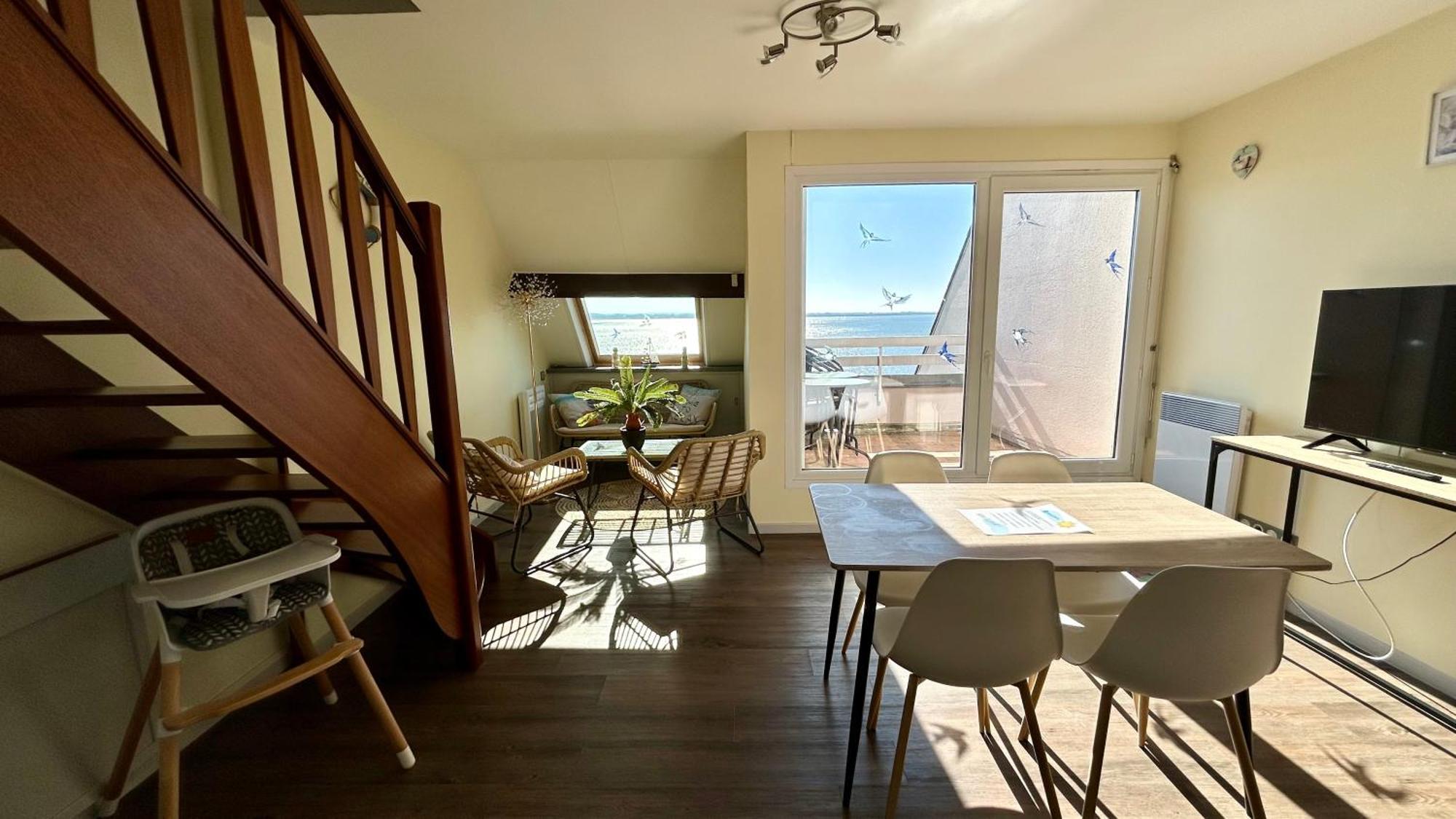 Plein Sud, Appartement Vue Baie, Acces Direct Plage Ле-Кротуа Экстерьер фото
